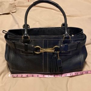 Coach pebbled leather Hampton bag